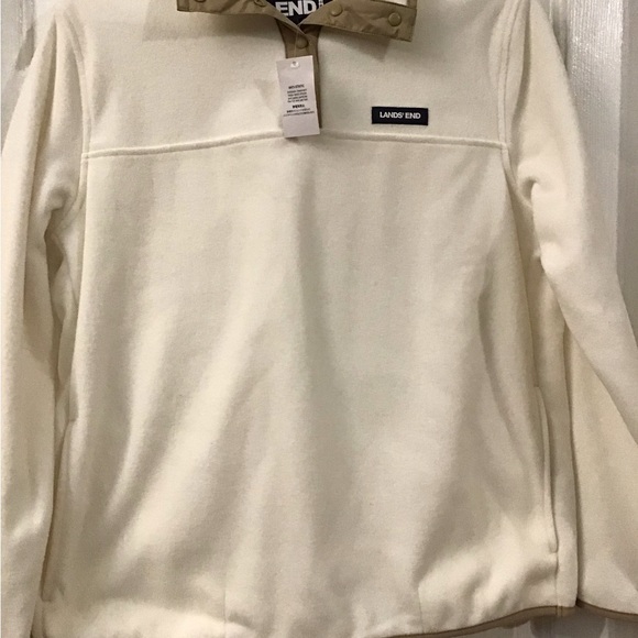 Lands' End Other - Lands' End Men's Zip Up Cream Sweater
